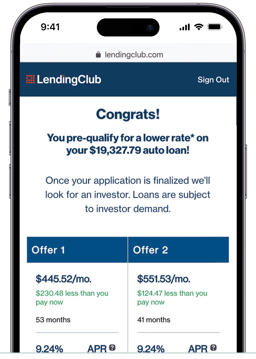 Auto Refi Mobile Image